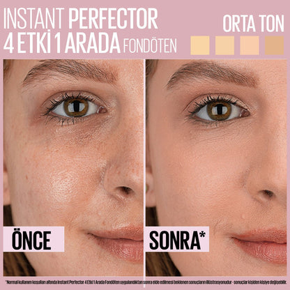 Maybelline Instant Perfector 4 ETKİ 1 ARADA Fondöten- Light (Orta Ton)