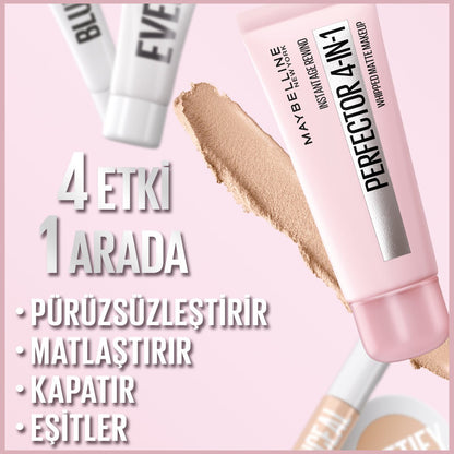 Maybelline Instant Perfector 4 ETKİ 1 ARADA Fondöten- Light (Orta Ton)