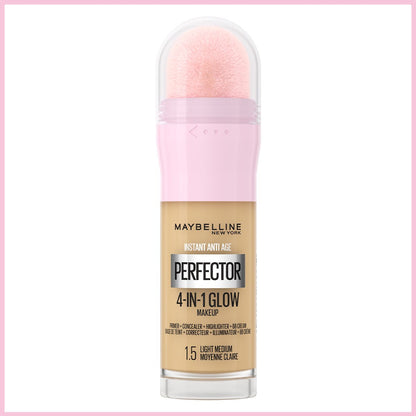 Maybelline Instant Perfector Glow 4 Etki 1 Arada Fondöten- 1.5 Light Medium