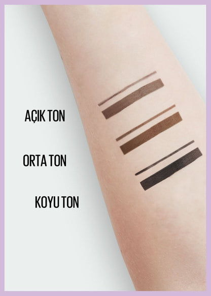 Maybelline New York Express Brow Satin Duo Çift Taraflı Kaş Kalemi - 01 Açık Ton