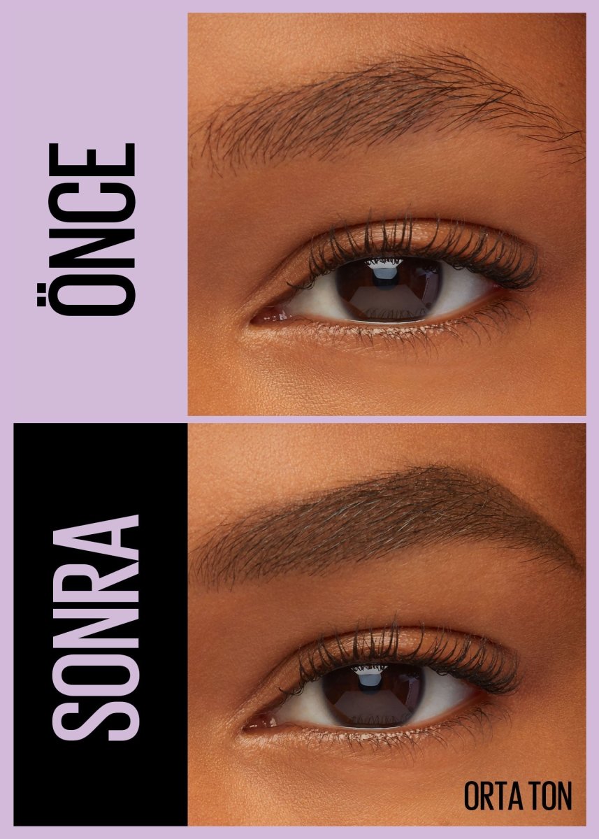 Maybelline New York Express Brow Satin Duo Çift Taraflı Kaş Kalemi -  02 Orta Ton