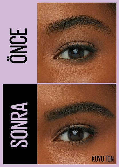 Maybelline New York Express Brow Satin Duo Çift Taraflı Kaş Kalemi -  04 Koyu Ton