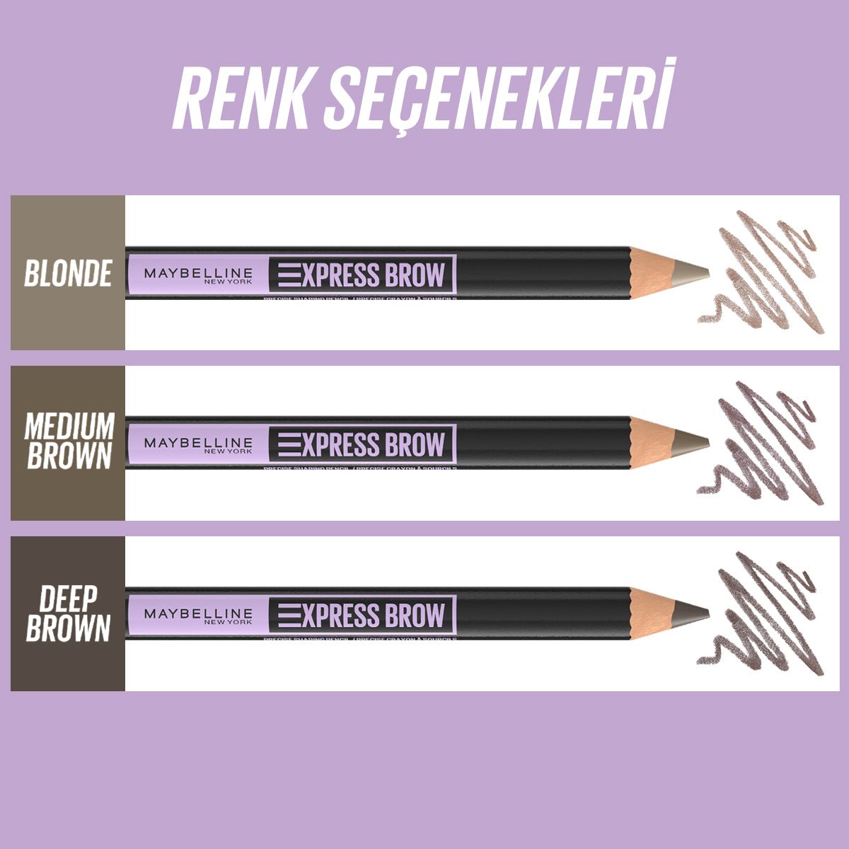 Maybelline New York Express Brow Shaping Pencil - Deep Brown