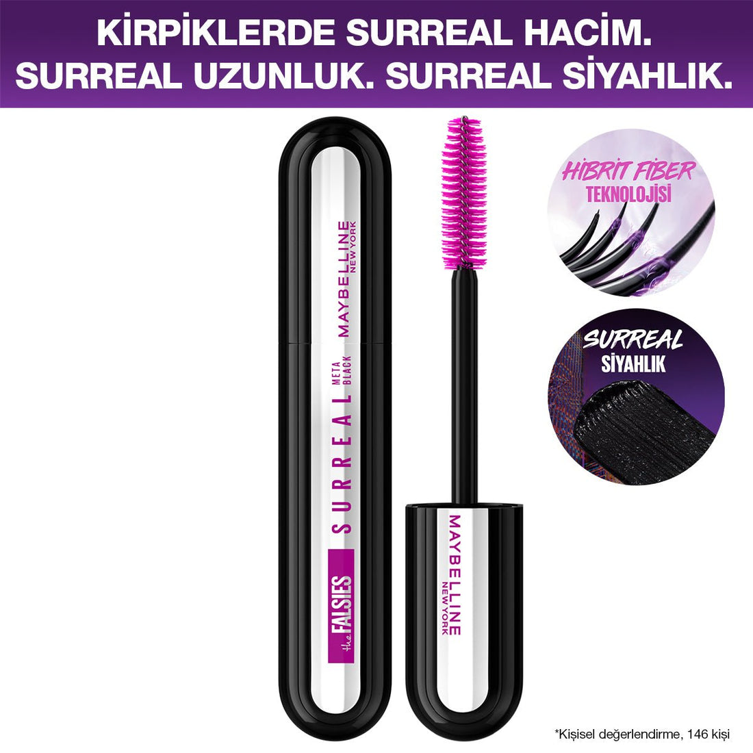 Maybelline New York Falsies Surreal Meta Black Maskara