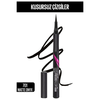 Maybelline New York Hyper Precise All Day Eyeliner - 701 Matte Onyx - Mat Siyah