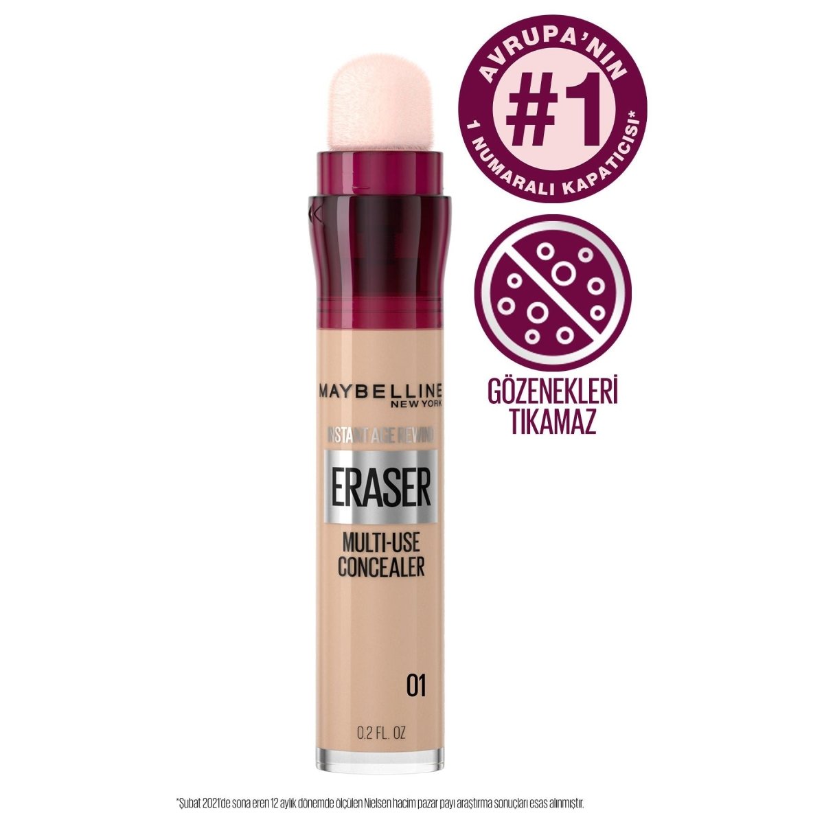 Maybelline New York Instant Anti Age Eraser Kapatıcı - 01 Light