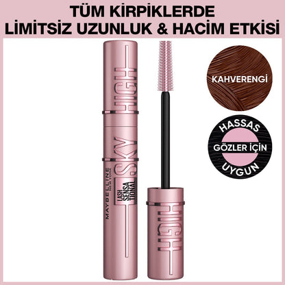Maybelline New York Lash Sensational Sky High Kahverengi Maskara
