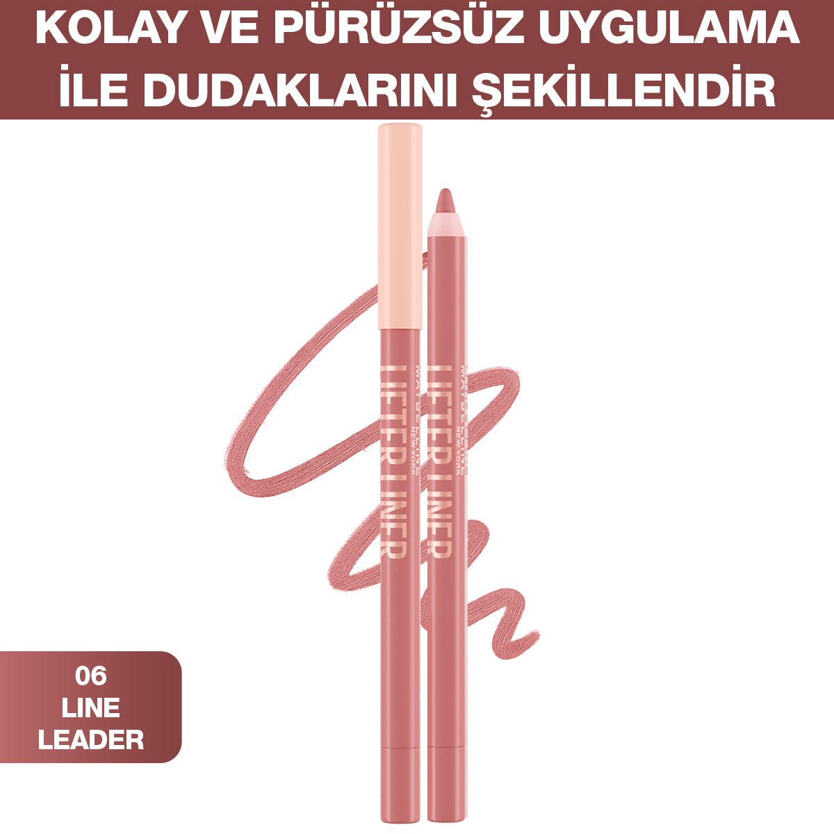 Maybelline New York Lifter Liner Dudak Kalemi- 06 Line Leader