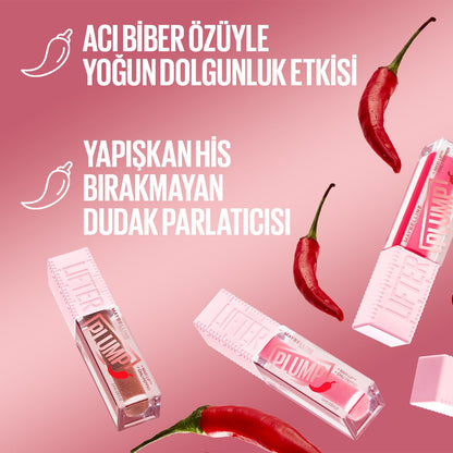 Maybelline New York Lifter Plump Dudak Parlatıcısı- 004 Red Flag