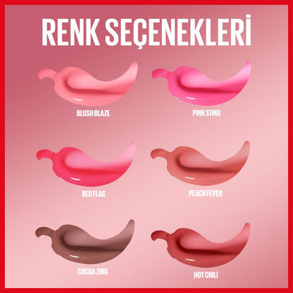 Maybelline New York Lifter Plump Dudak Parlatıcısı- 006 Hot Chili