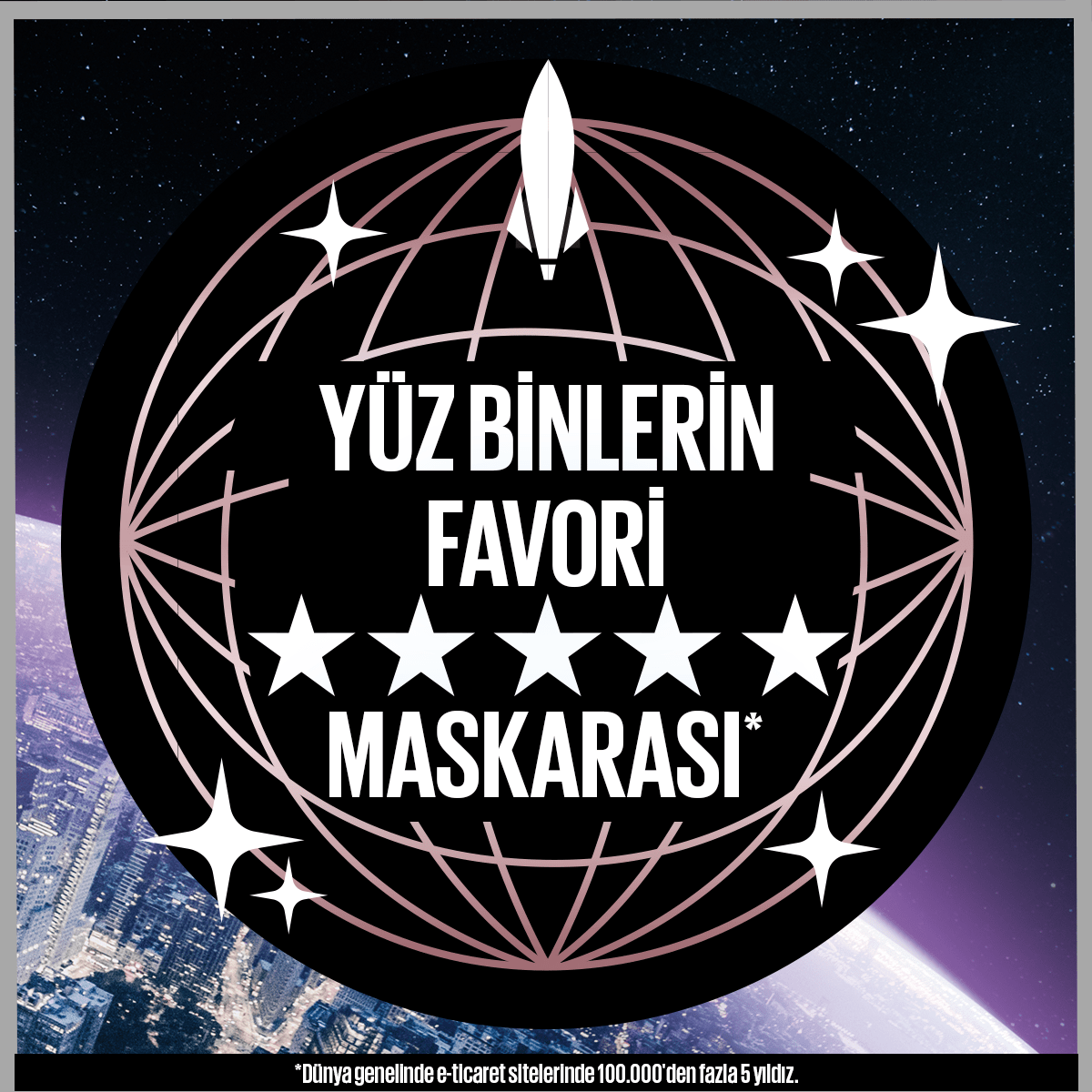 Maybelline New York Space Diamond Elmas Işıltılı Maskara