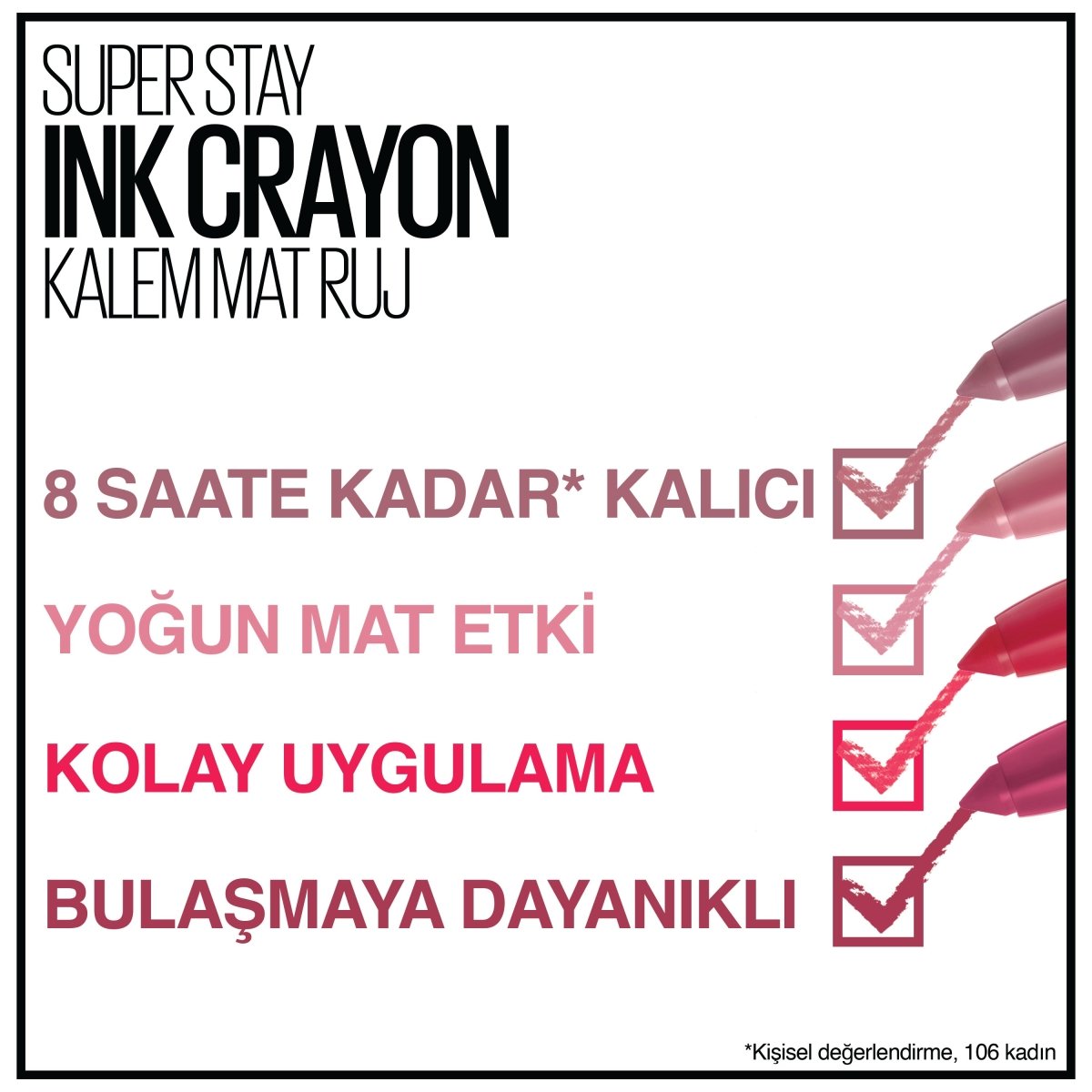 Maybelline New York Super Stay Ink Crayon Kalem Mat Ruj - 15 Lead the Way