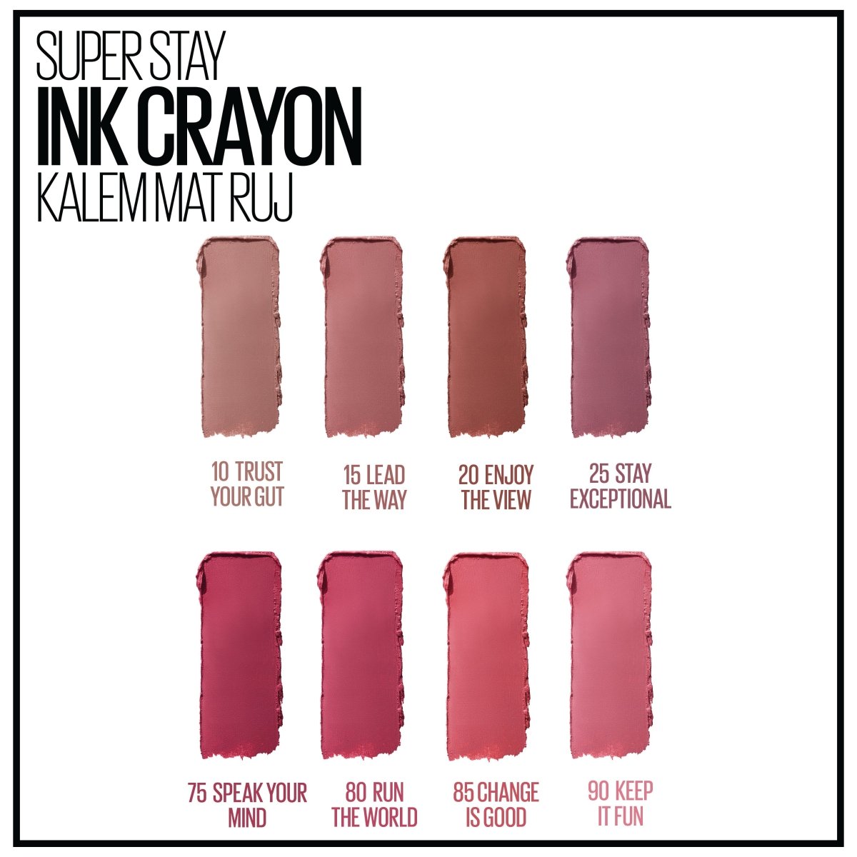 Maybelline New York Super Stay Ink Crayon Kalem Mat Ruj - 85 Change is Good