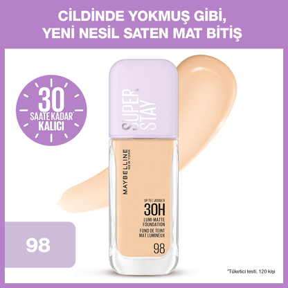 Maybelline New York Super Stay Lumi Matte Fondöten - 98