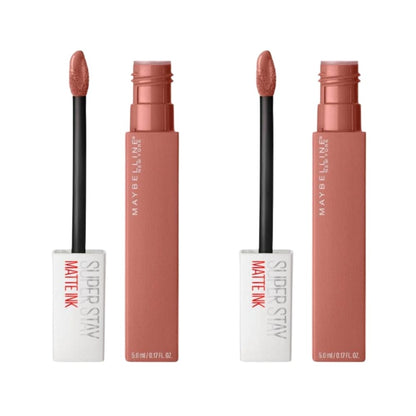 Maybelline New York Super Stay Matte Ink Liquid Matte Lipstick - 65 Seductress Nude -2 Pack