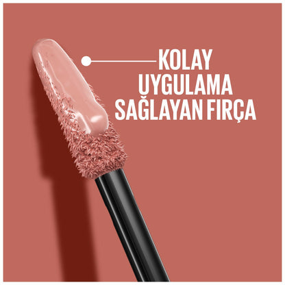 Maybelline New York Super Stay Vinyl Ink Uzun Süre Kalıcı Likit Parlak Ruj 120 Punchy