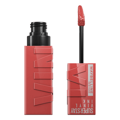 Maybelline New York Super Stay Vinyl Ink Uzun Süre Kalıcı Likit Parlak Ruj 15 Peachy