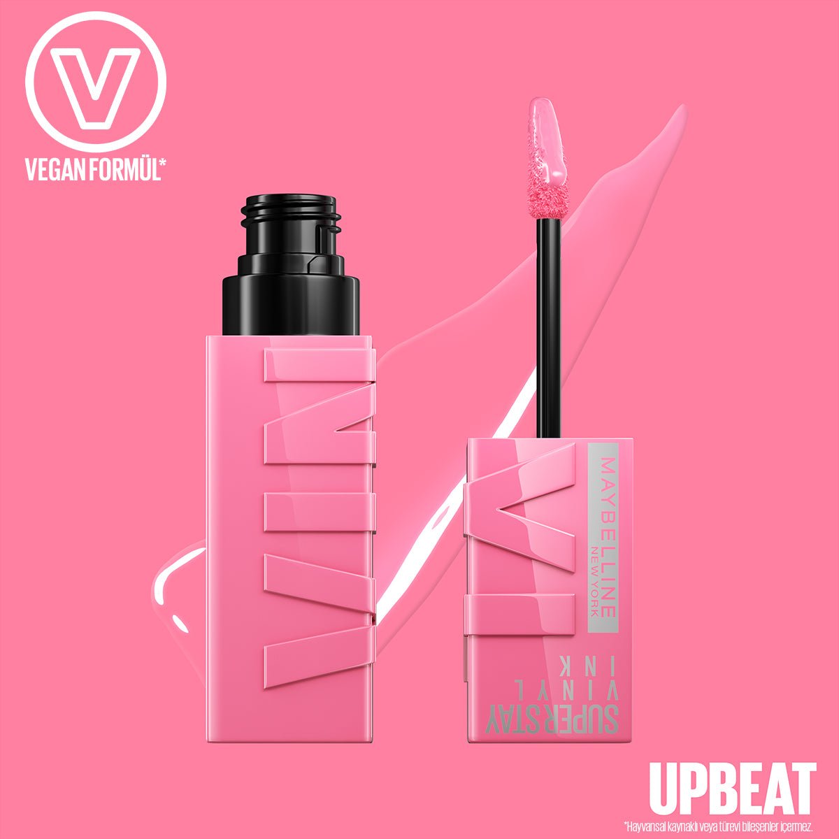 Maybelline New York Super Stay Vinyl Ink Uzun Süre Kalıcı Likit Parlak Ruj 155 Upbeat