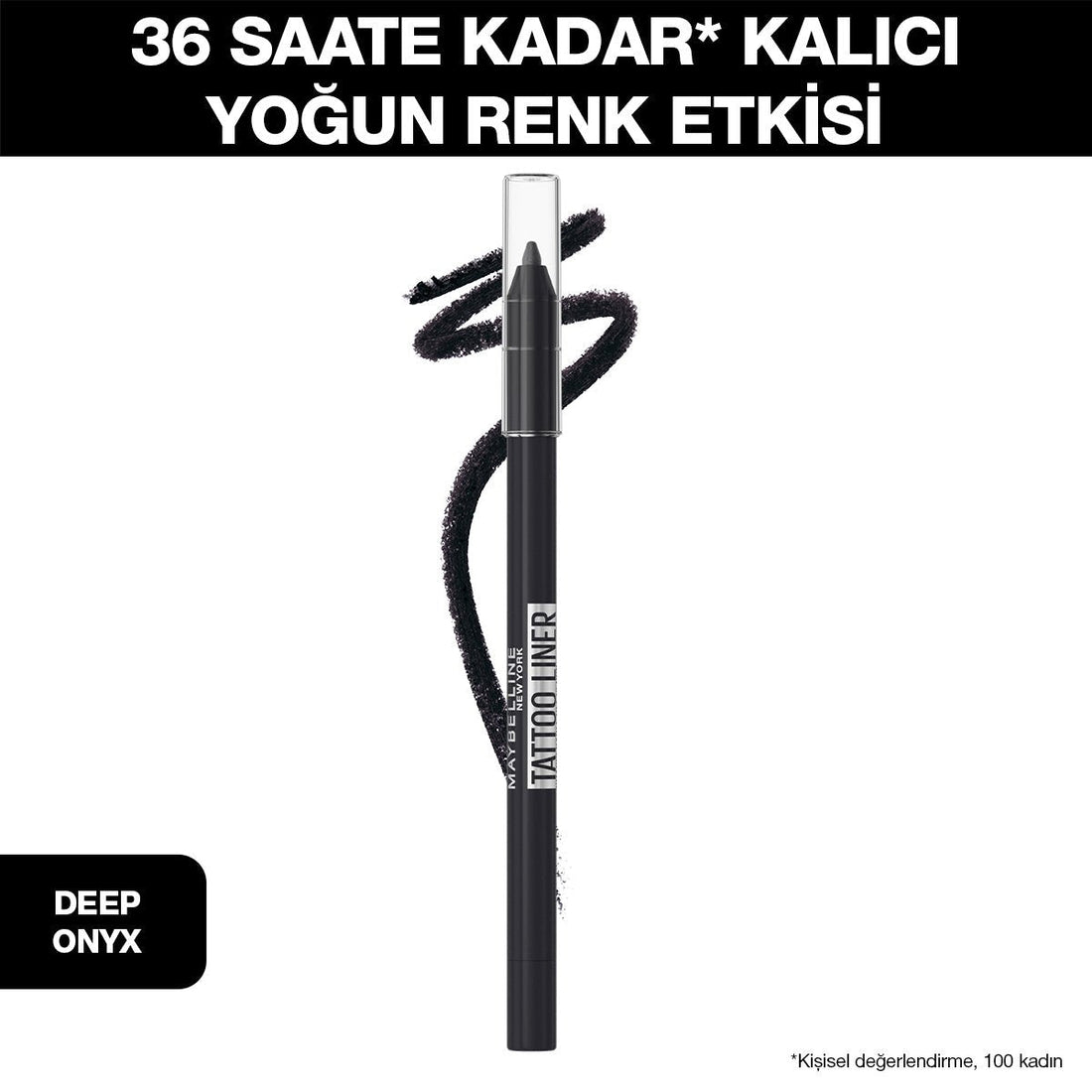 Maybelline New York Tattoo Liner Jel Göz Kalemi - 900 Deep Onyx (Siyah)