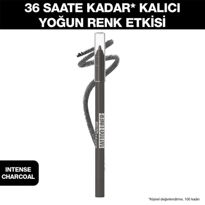 Maybelline New York Tattoo Liner Jel Göz Kalemi - 901 Intense Charcoal (Kurşuni Gri)