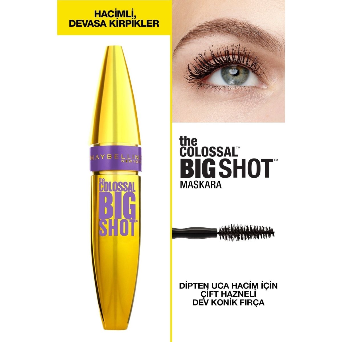 Maybelline New York The Colossal Big Shot Siyah Maskara