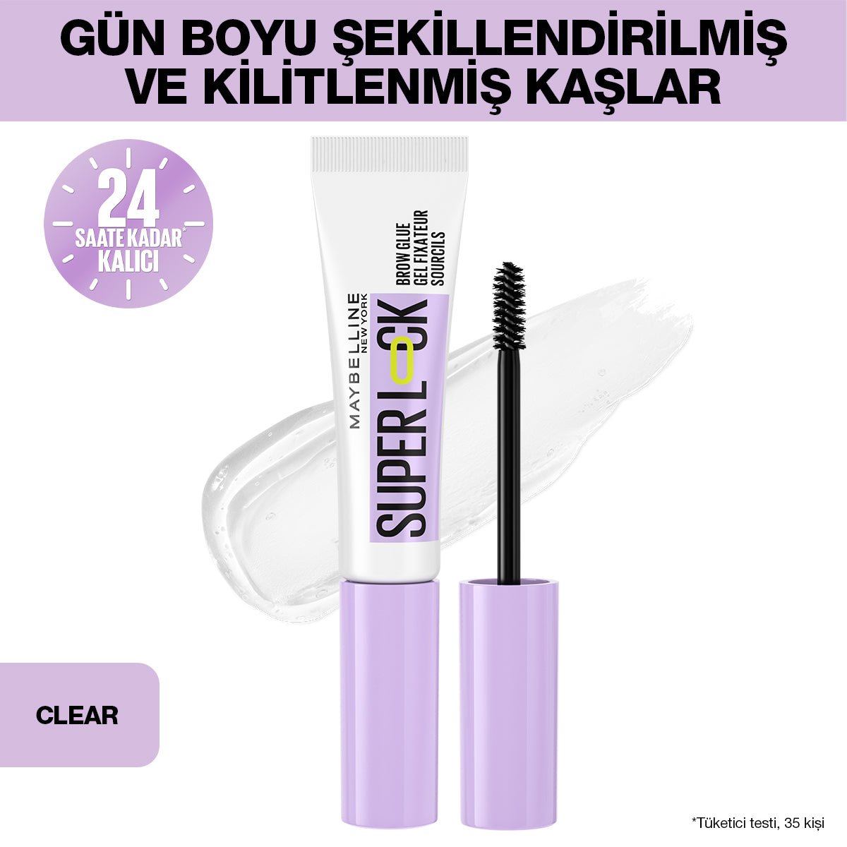 Maybelline Super Lock Brow Glue Kaş Sabitleyici Maskara