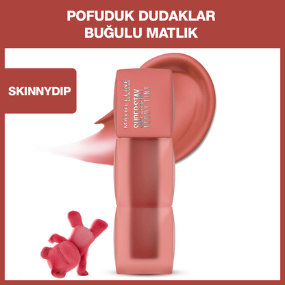 Maybelline Super Stay Teddy Tint Uzun Süre Kalıcı Likit Mat Tint 15 Skinny Dip