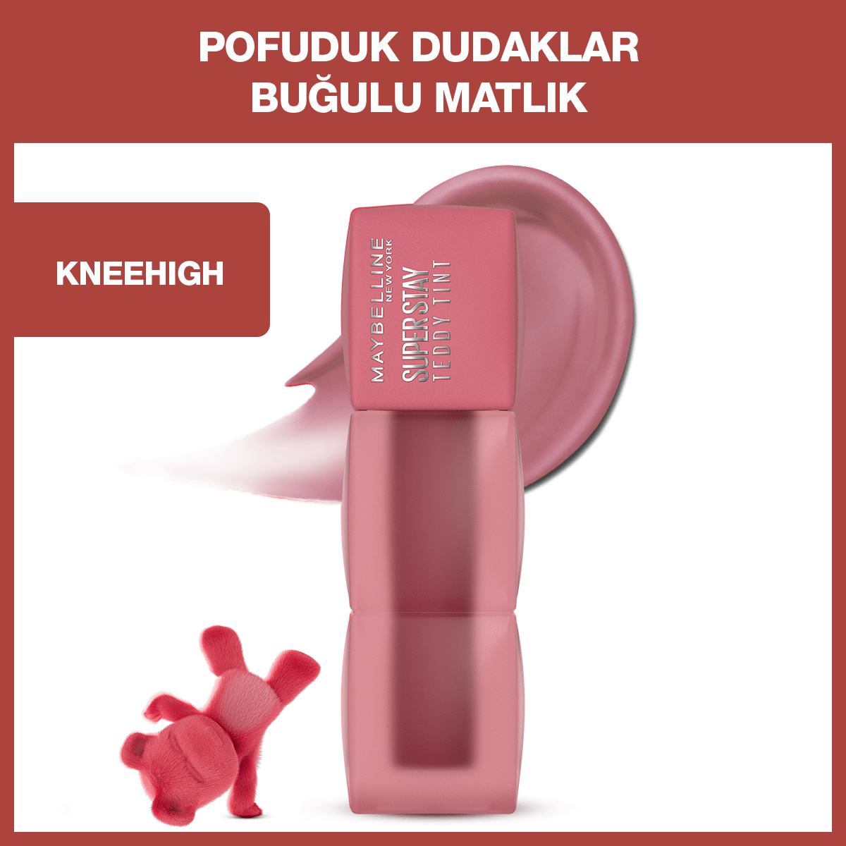 Maybelline Super Stay Teddy Tint Uzun Süre Kalıcı Likit Mat Tint 55 Knee High