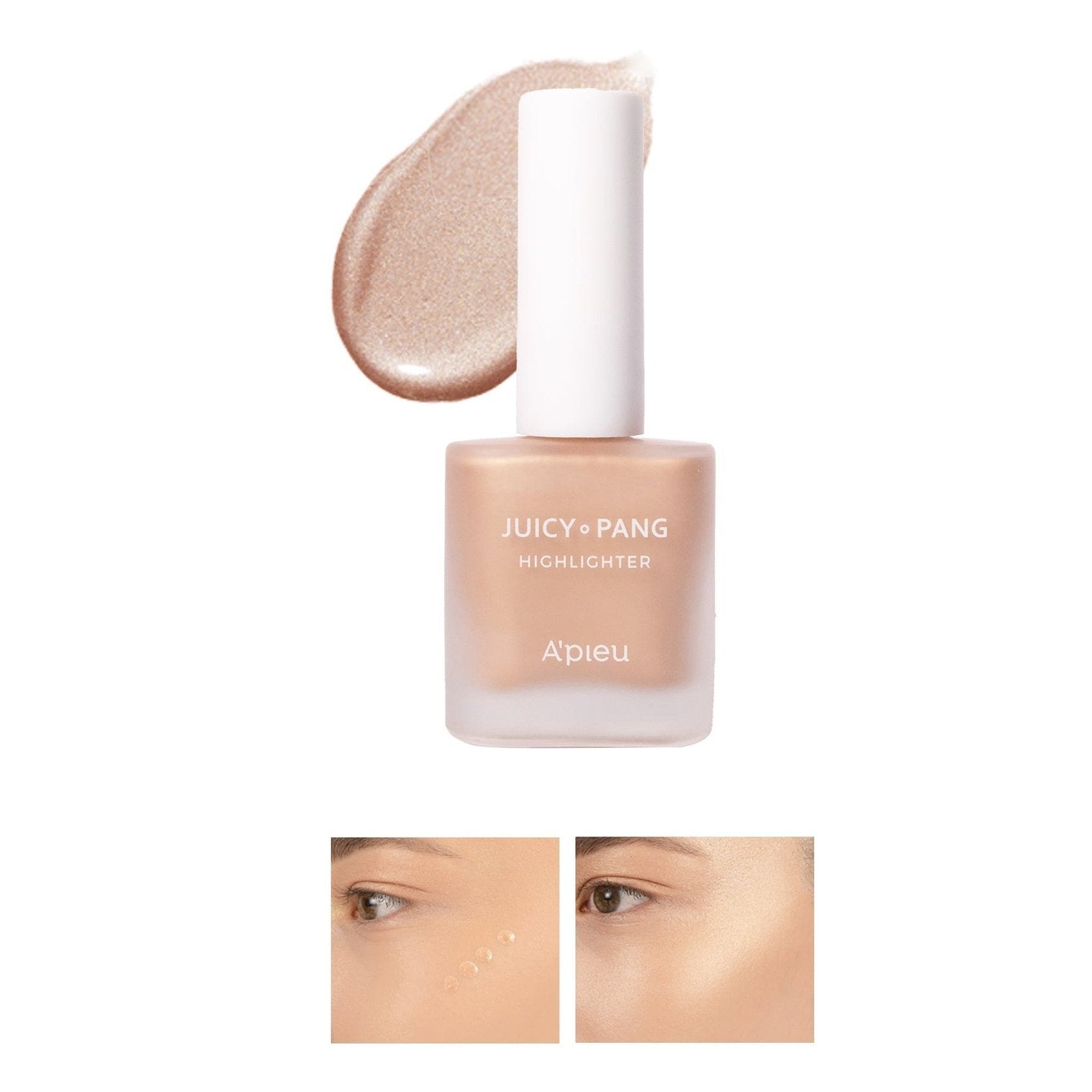 Missha Champagne Tinted Liquid Illuminator - Apieu Juicy Pang Highlighter Champaigne (GD01)