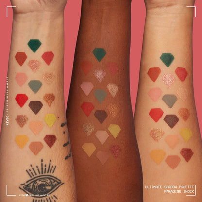 NYX Professional Makeup Eyeshadow Palette - Ultimate Shadow Pallette - Paradise Shock