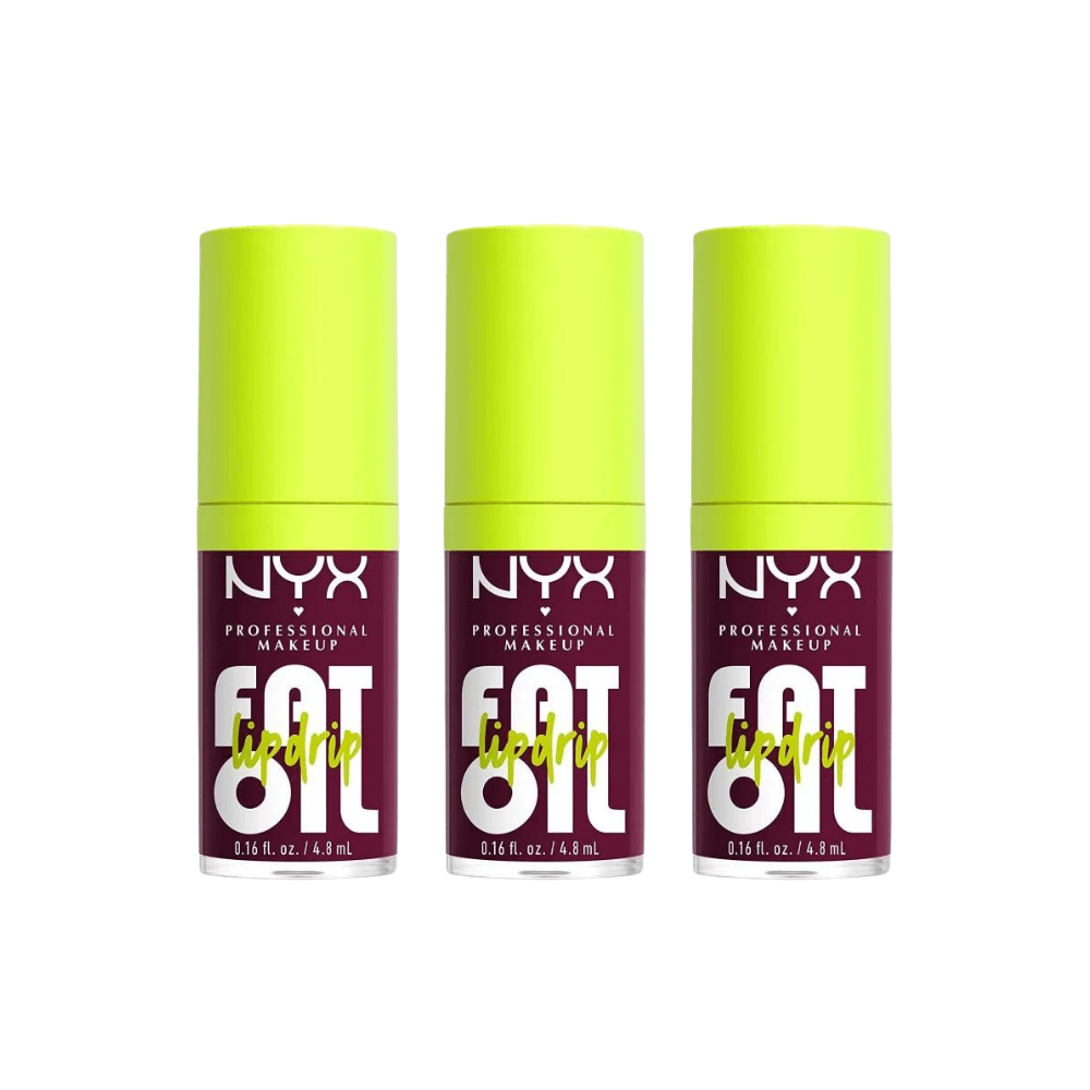 NYX Professional Makeup Fat Oil Lip Drip Gloss - Thats Chic 3 Pack
