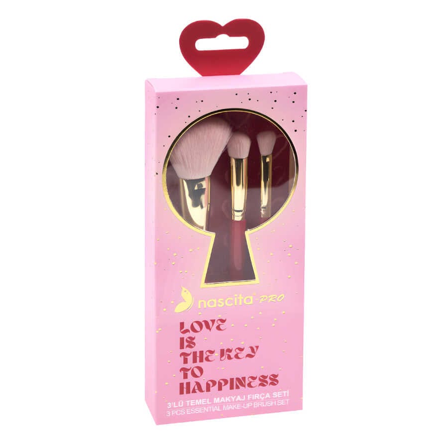Nascita Pro Love Series 3-Piece Basic Makeup Brush Set