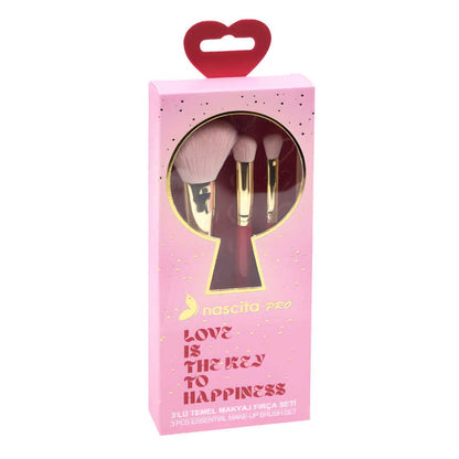 Nascita Pro Love Series 3-Piece Basic Makeup Brush Set