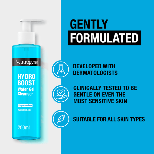 Neutrogena Hydro Boost Fragrance-Free Water Gel Cleanser 200ml / 6.8 fl oz
