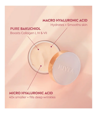 Nivea Cellular Expert Lift Pure Bakuchiol + HA Anti-Age Day Cream SPF30 50ml - 2 Pack