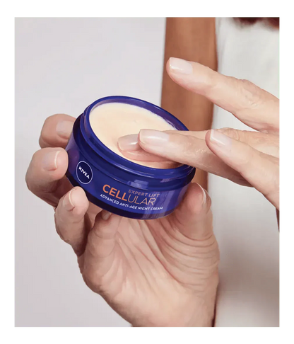 Nivea Cellular Expert Lift Pure Bakuchiol + HA Anti-Age Night Face Cream 50ml / 1.7 fl oz - 2 Pack