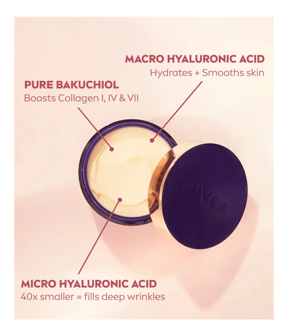 Nivea Cellular Expert Lift Pure Bakuchiol + HA Anti-Age Night Face Cream 50ml / 1.7 fl oz