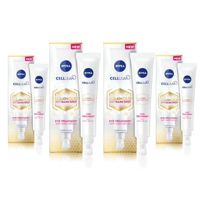 Nivea Cellular Luminous 630 Anti-Dark Circle SPF50 Eye Cream  15ml / 0.5 fl.oz - 4 Pack