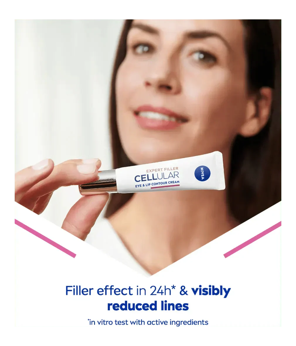Nivea Hyaluron Cellular Filler Anti-Age Eye Cream 15ml / 0.5 fl.oz - 2 Pack