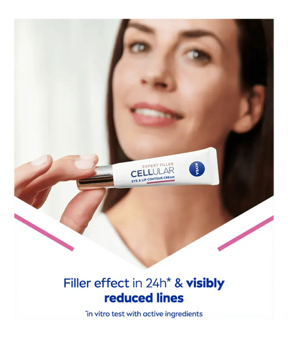 Nivea Hyaluron Cellular Filler Anti-Age Eye Cream 15ml / 0.5 fl.oz - 3 Pack