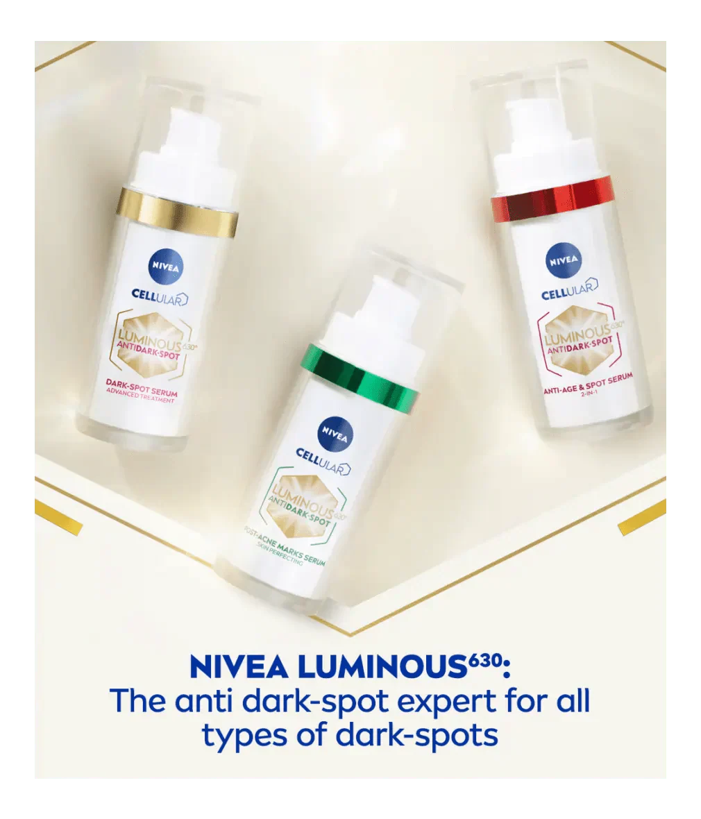 Nivea Luminous 630 Anti-Age &amp; Dark Spot 2-in-1 Serum with Collagen Booster 30ml / 1 fl.oz