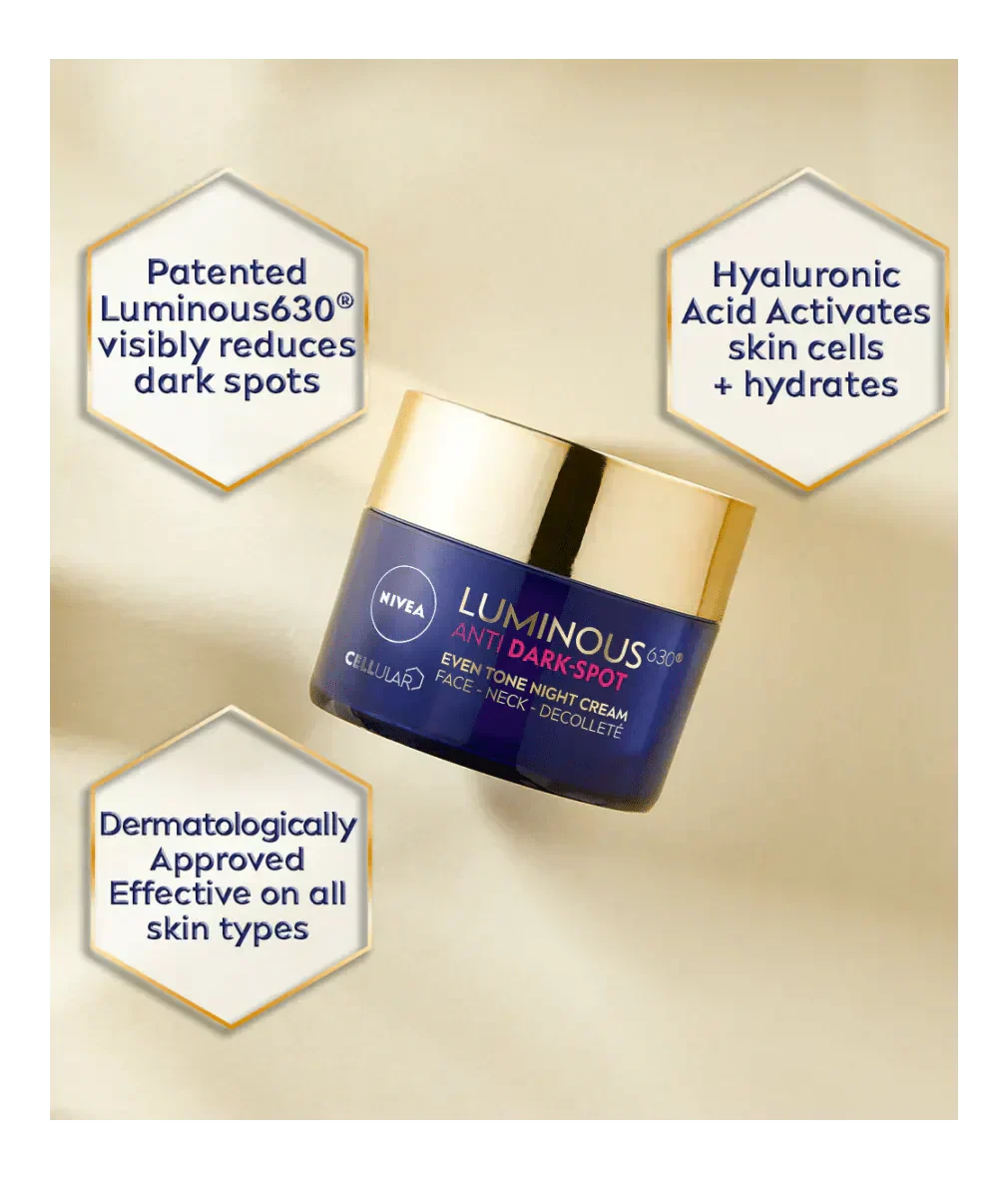 Nivea Luminous 630 Anti Dark Spot Night Cream  50ml / 1.7 fl oz