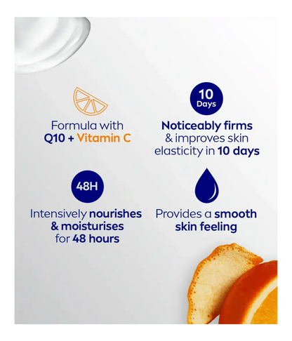Nivea Q10 + Vitamin C Firming Body Lotion for Dry Skin 400ml / 13.5 fl oz