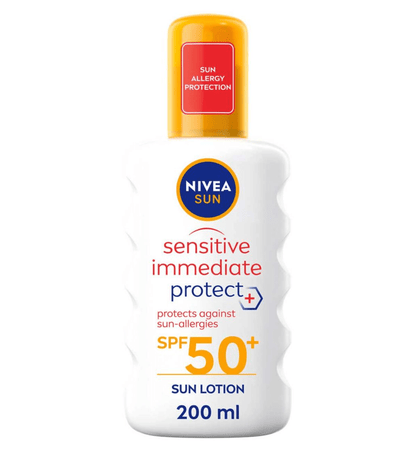Nivea Sun Sensitive Immediate Protect Sun Cream Spray SPF50+ 200ml / 6.8 fl.oz