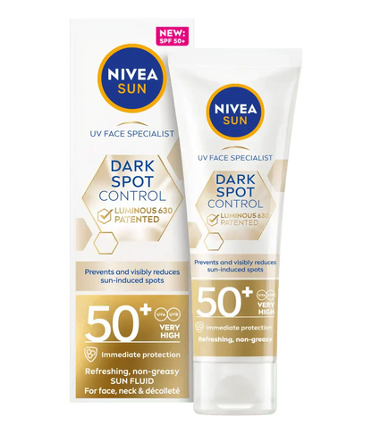 Nivea Sun UV Face Luminous 630 Spot Control Sun Fluid SPF50 40ml / 1.35 fl.oz - 2 Pack
