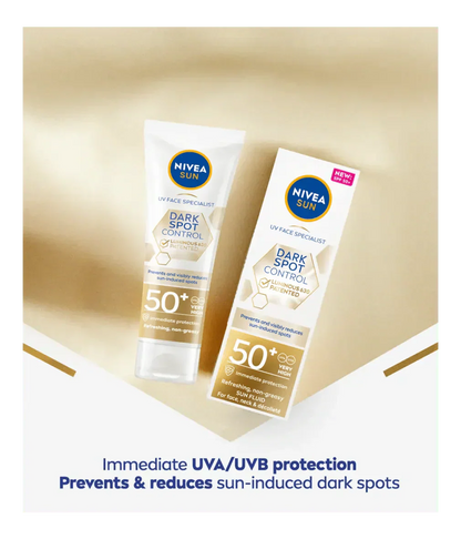 Nivea Sun UV Face Luminous 630 Spot Control Sun Fluid SPF50 40ml / 1.35 fl.oz - 4 Pack