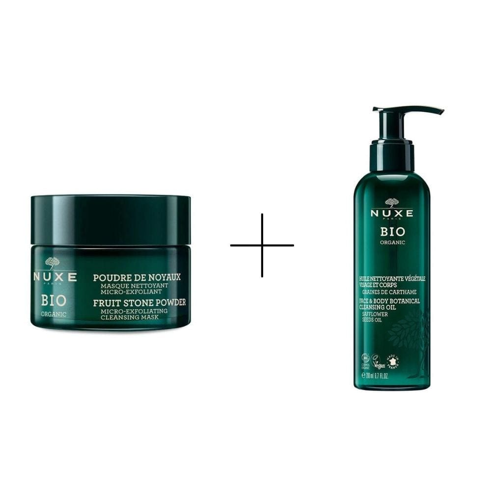 Nuxe Bio Organic Micro-Exfoliating Cleansing Mask 50 ml + Nuxe Bio Organic Cleansing Oil 200 ml