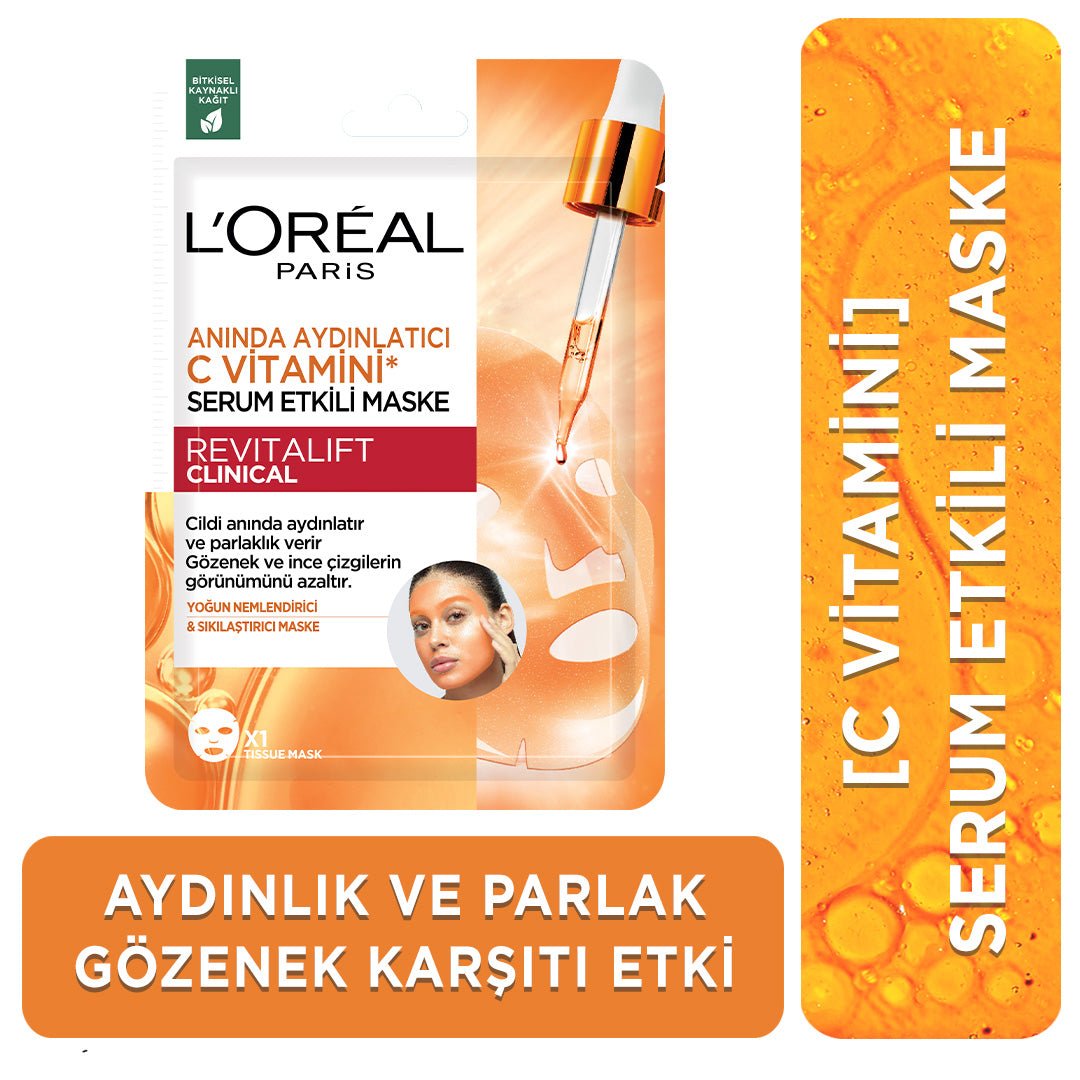 Revitalift Clinical Anında Aydınlatıcı C Vitamini Serum Etkili Maske