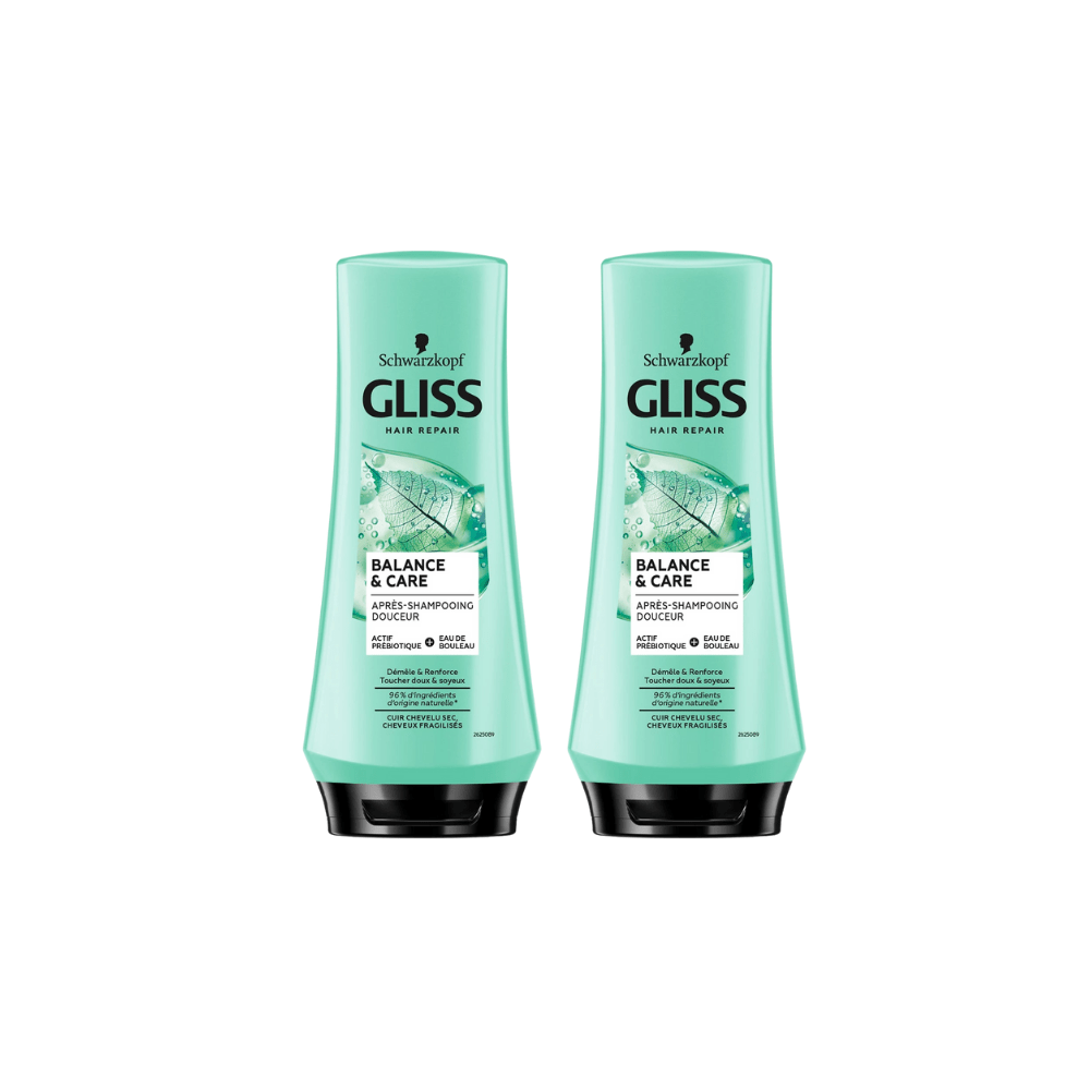 Schwarzkopf Gliss Nutribalance Repair Conditioner 360ml 2 Pack