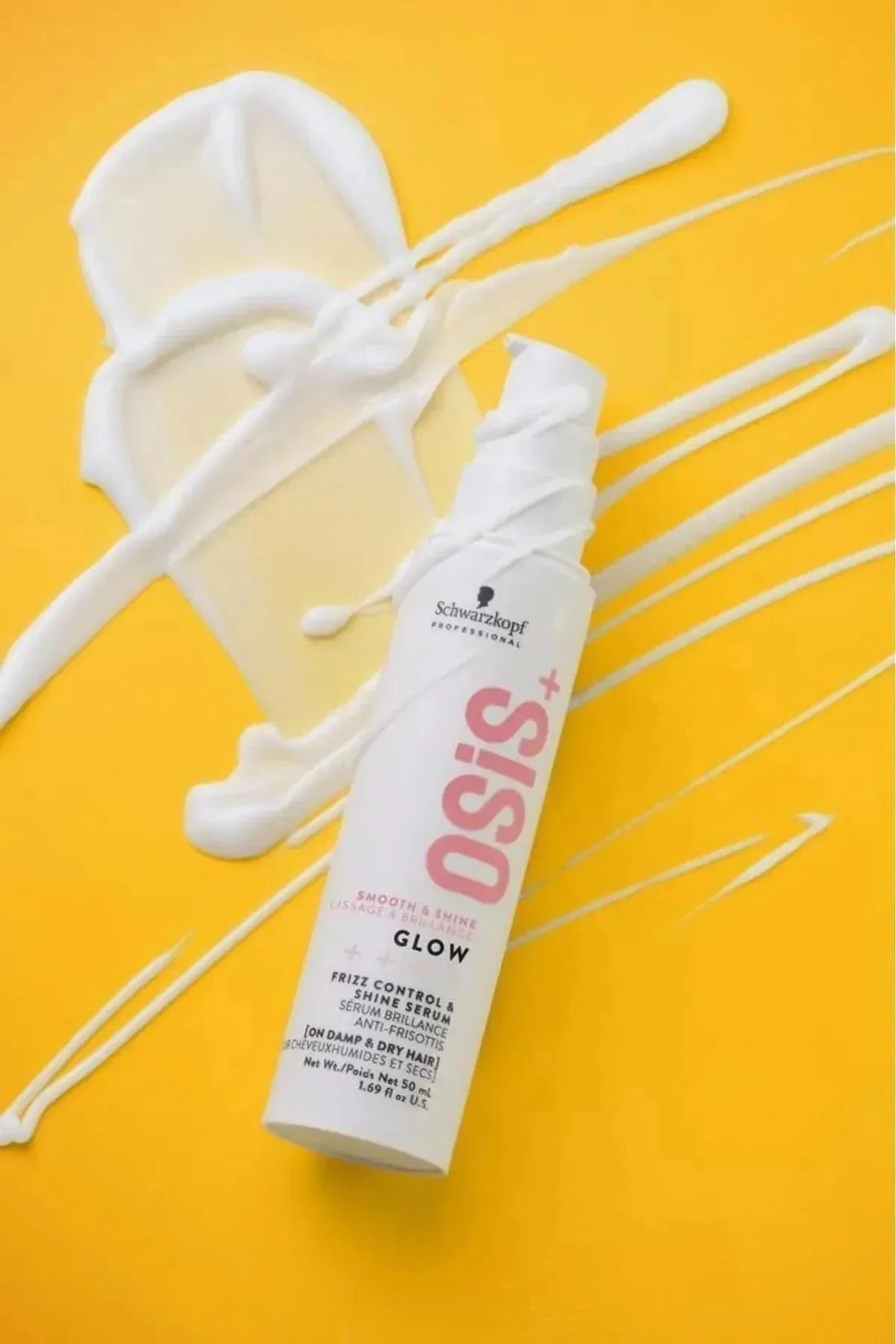 Schwarzkopf Osis Glow Anti-Frizz Shine Serum 50ml | Hair Weightless Silicone Free 2 Pack